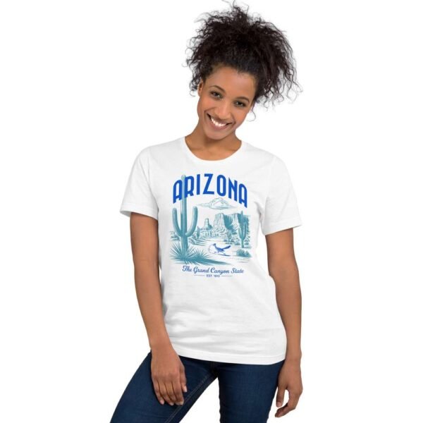 Woman wearing Arizona t-shirt